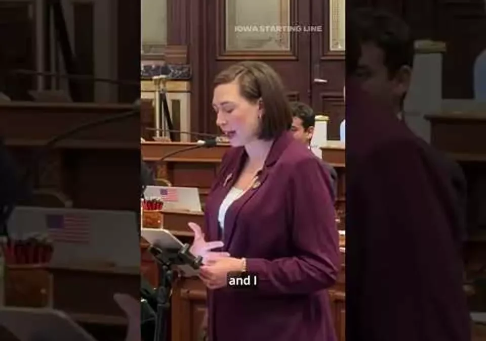 WATCH: Iowa Sen. Catelin Drey reveals cancer diagnosis on Senate floor