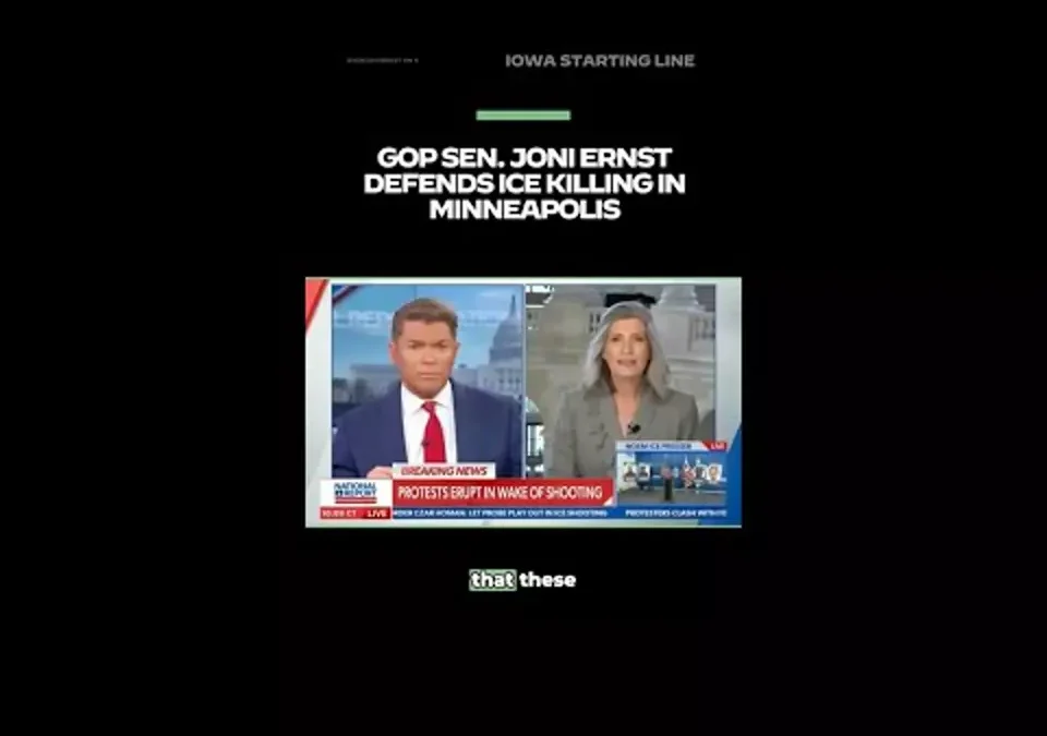 WATCH: GOP Sen. Joni Ernst defends ICE killing in Minneapolis