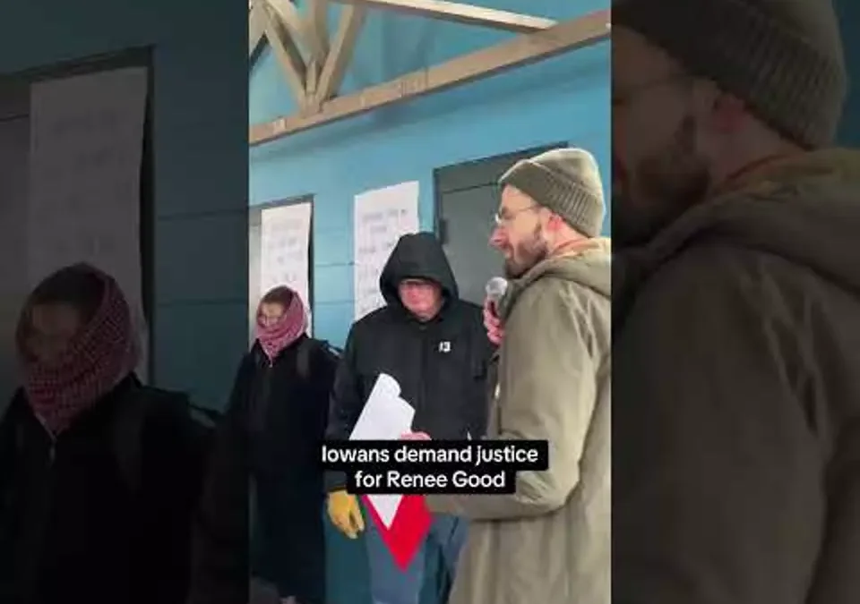WATCH: Iowans demand justice for Renee Nicole Good