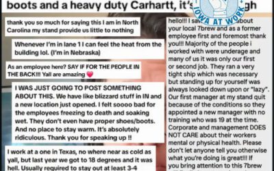 7 Brew Des Moines workers left out in the cold, until this viral video