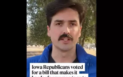 WATCH: Iowa Republicans voted for a bill that makes it harder for women to vote
