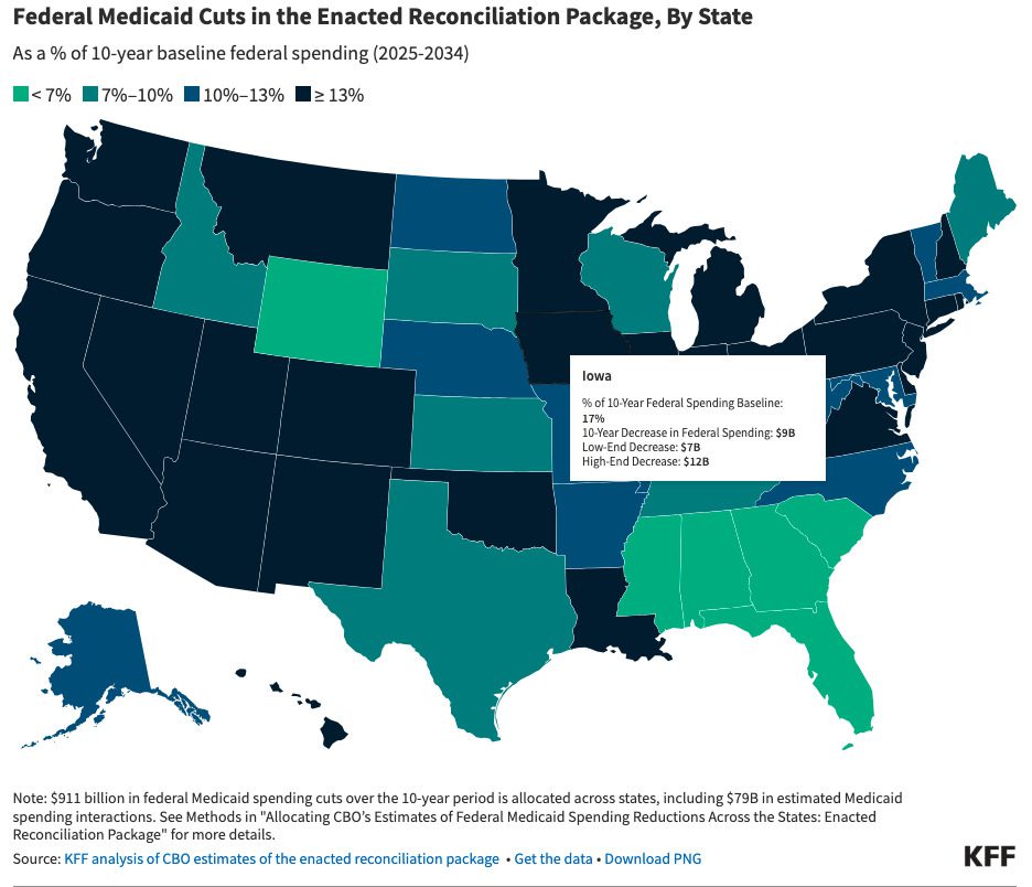 With Medicaid slashed, Iowa woman relies on unpaid friends for help