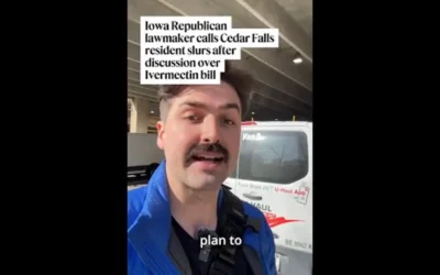 WATCH: Iowa Rep. Jeff Shipley called a Cedar Falls resident slurs over the Ivermectin bill
