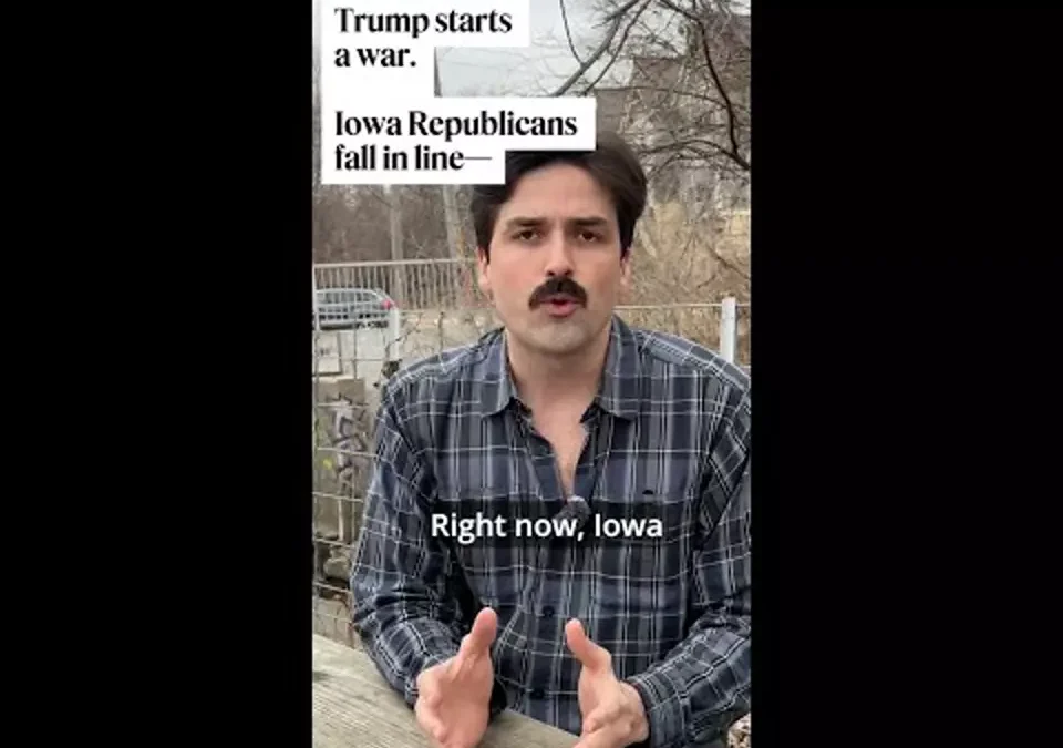WATCH: Trump starts a war. Iowa Republicans fall in line