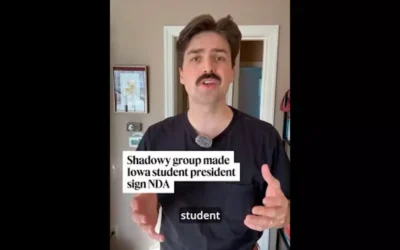 WATCH: Shadowy group made Iowa student president sign NDA