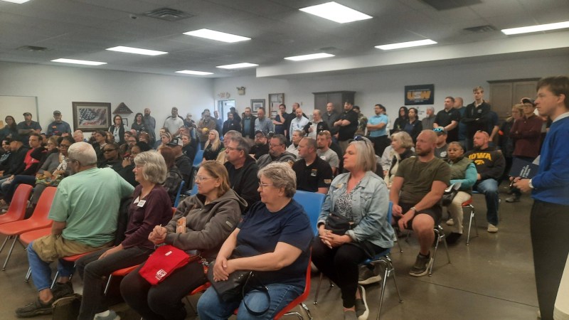 Workers and labor advocates gather at the Quad Cities Workers Memorial Day event April 28, 2026. (Courtesy Iowa Federation of Labor)