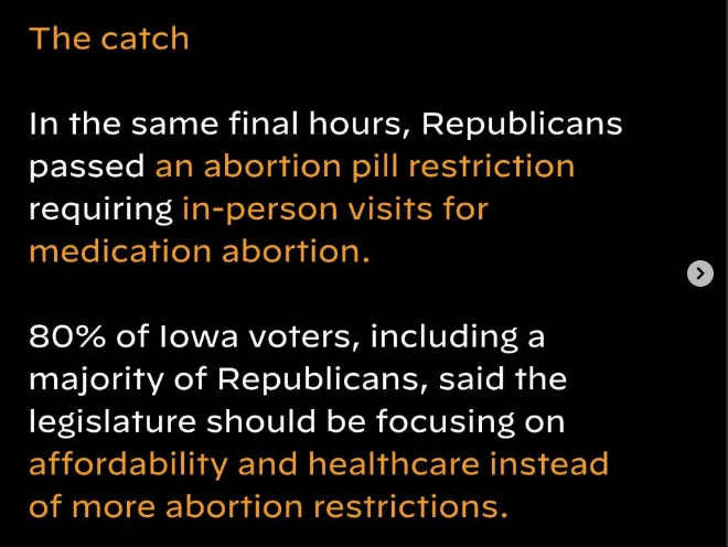 80% of Iowans agree, so of course they do THIS