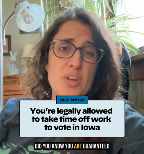 Can you legally skip work to vote in Iowa?