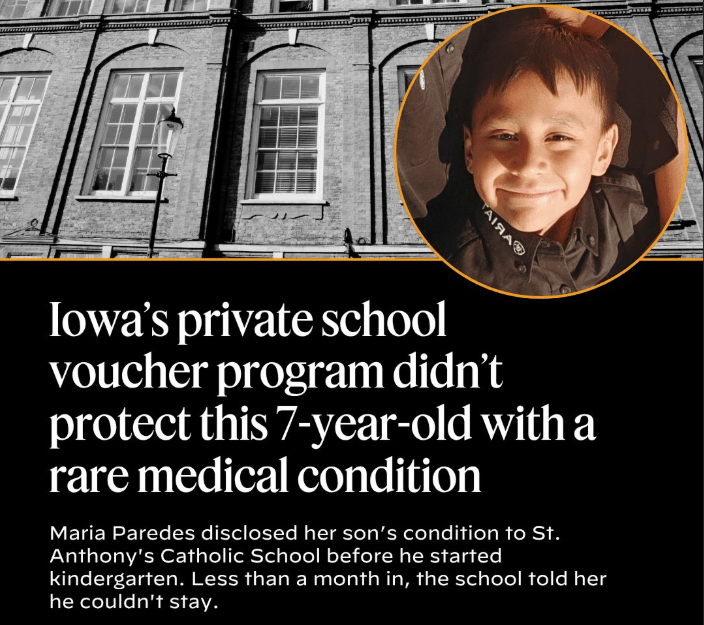 7-year-old with medical condition kicked out of 2 private schools