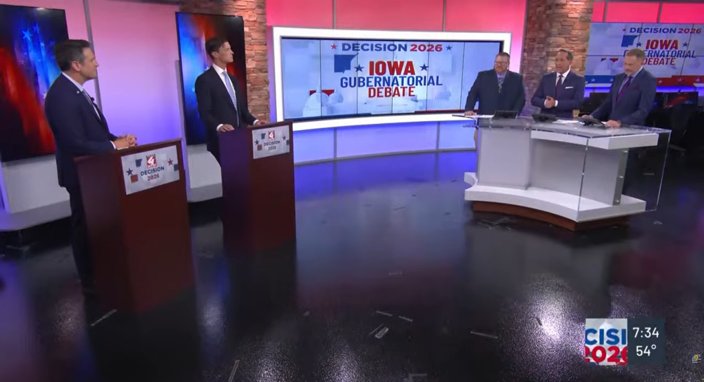 Josh Turek, Ashley Hinson spar over wealth, missed votes, and Iran in final Iowa Senate debate